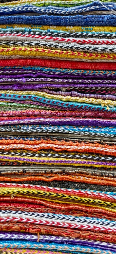 Colorful woven Moroccan straps