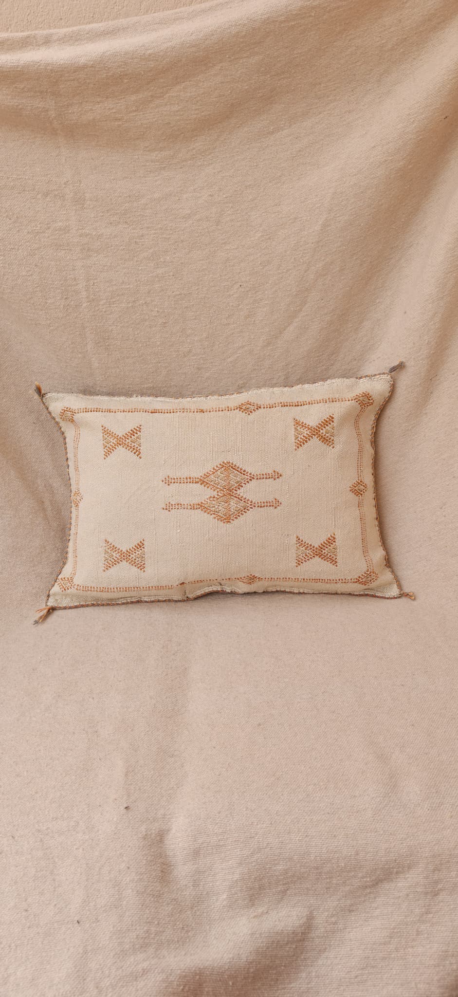 Sabra Lumbar Cushion - Sand & Copper